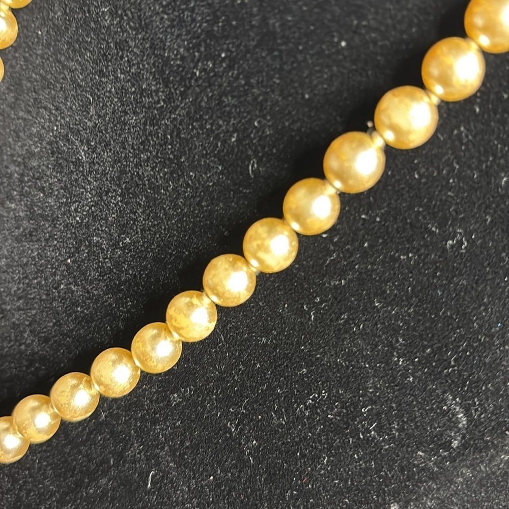Vintage Kjl Kenneth Jay Lane Elegant Gold Pearl N… - image 4